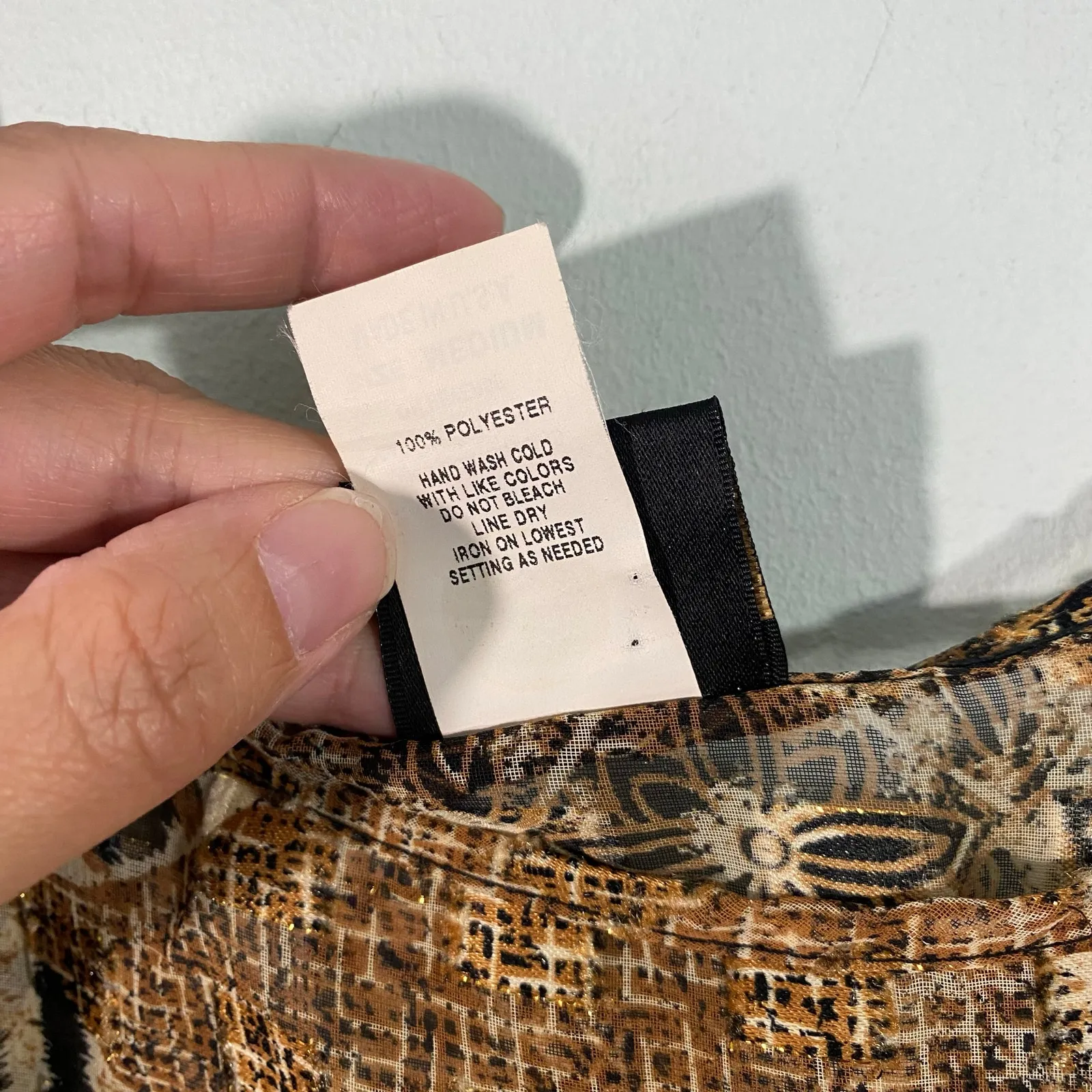 Vtg Dotti Made in USA Leopard Sleeveless Semi - Image 4