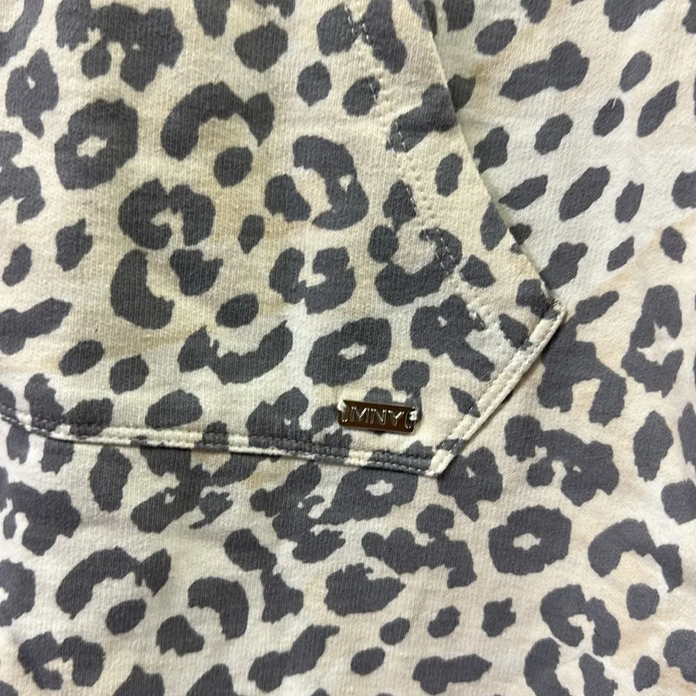 Marc NY Animal Print Performance French Terry Hooded Kangaroo Pocket Dress XS - Image 10