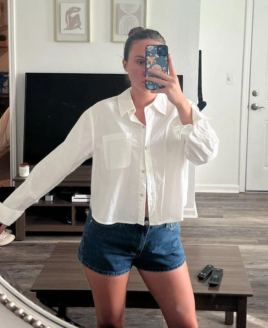 White linen button up  - Image 2