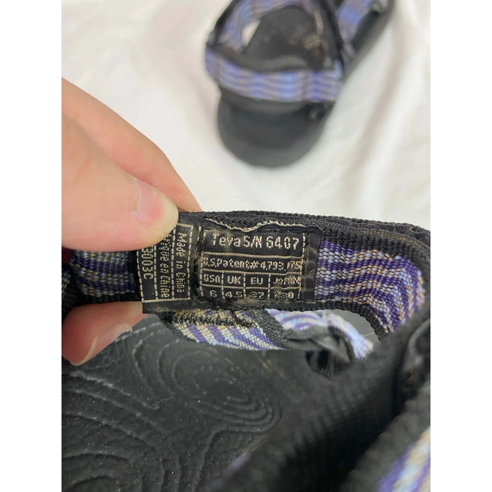 TEVA women's hurricane purple Velcro strap hiking open toe sandals outdoor shoes - Image 6