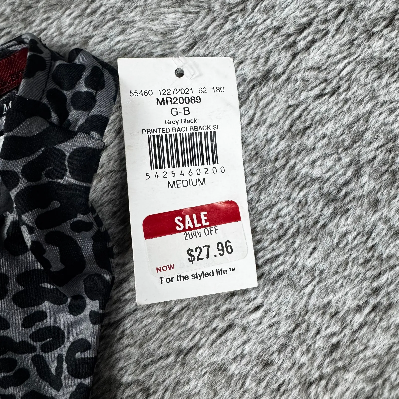 NWT BKE Red Printed Racerback Tank Women's Medium - Image 7