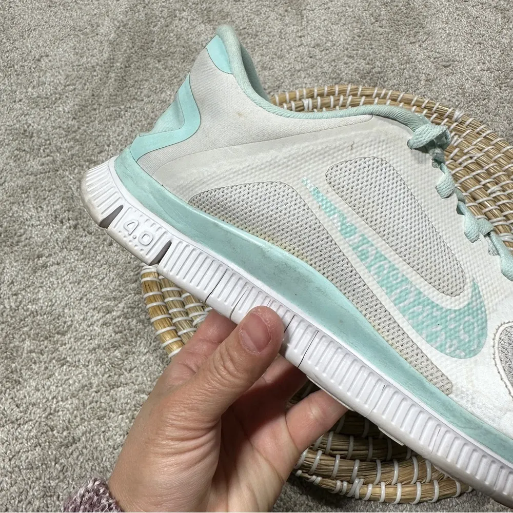 Nike Women’s Free 4.0 V3 Running Shoes Sneakers in White Light Aqua Size 8 - Image 14