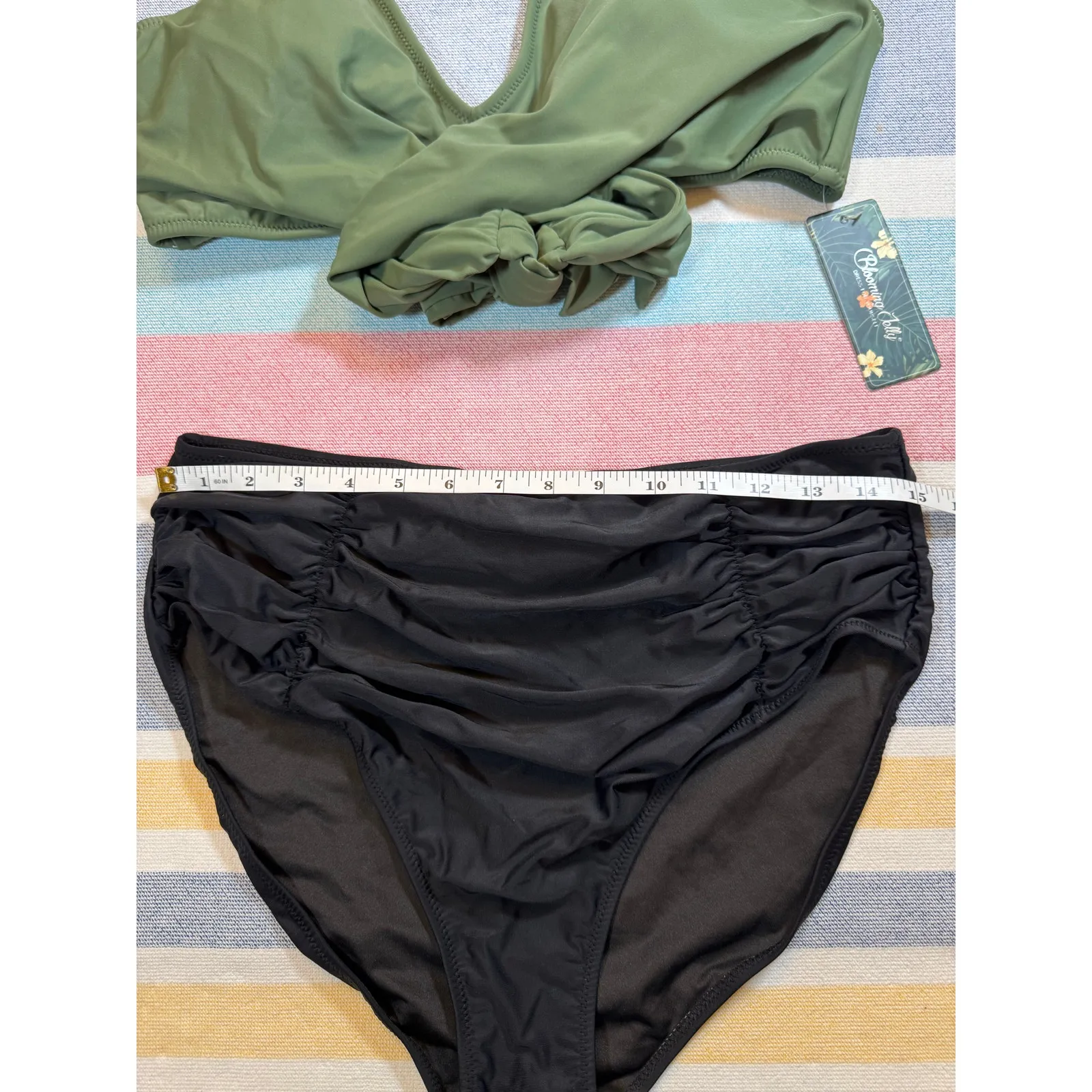 Blooming Jelly Bikini Set Sz XL NWT | Criss Cross Top & High Waisted Bottom - Image 4