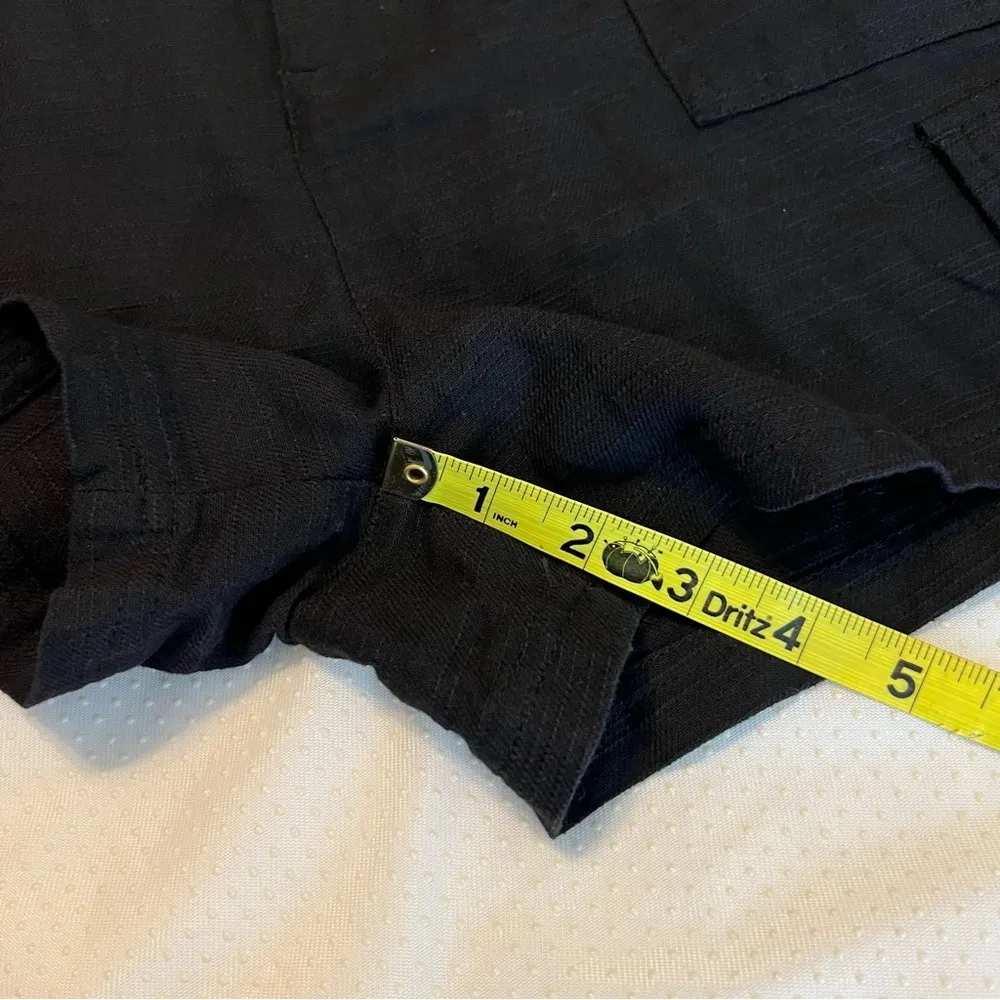 Love Tree Black Cotton Shorts Patch Pockets Size Large 2.5” Inseam - Image 8