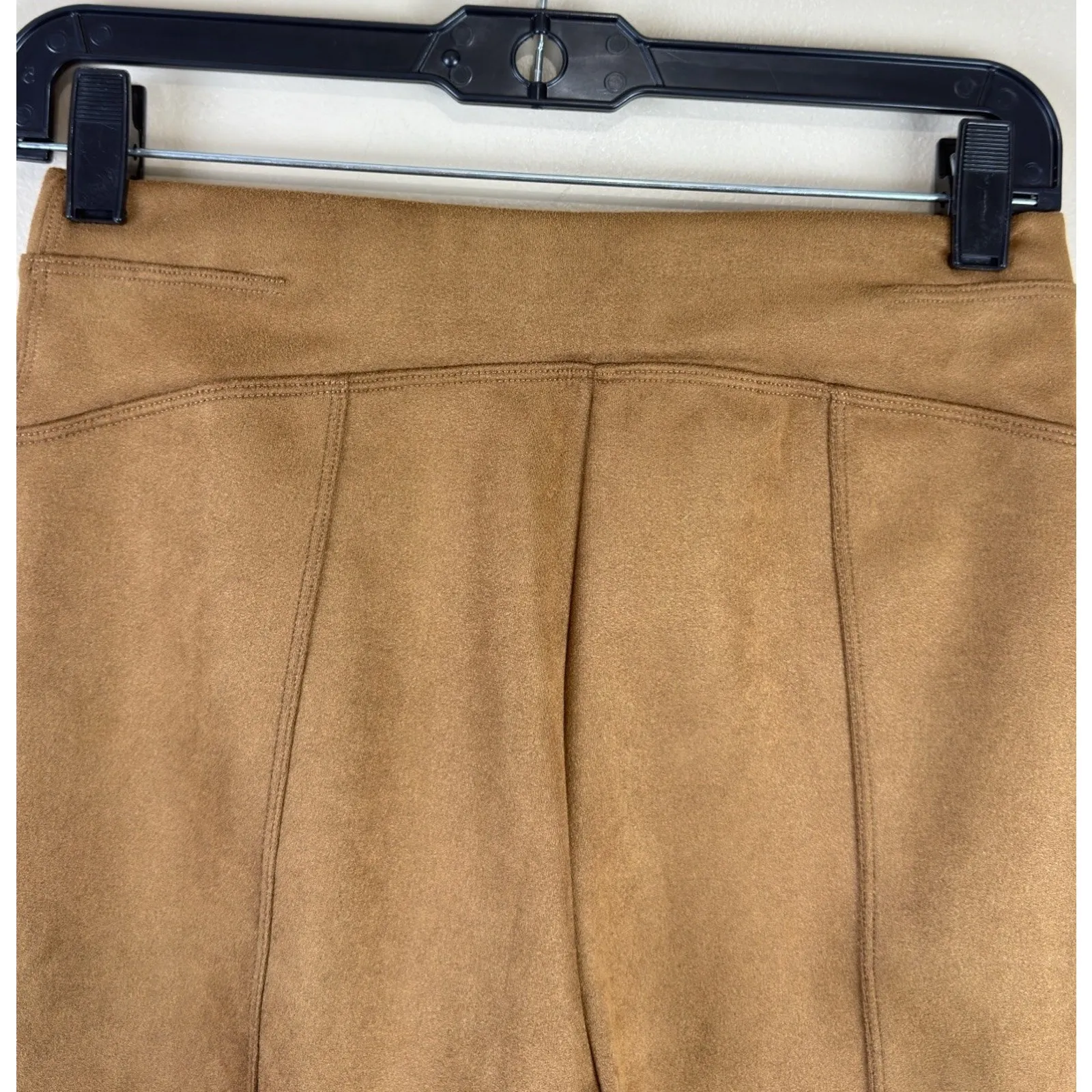 SPANX Women’s Velour Skinny Pants Full Length Lined Brown Size S - Image 8