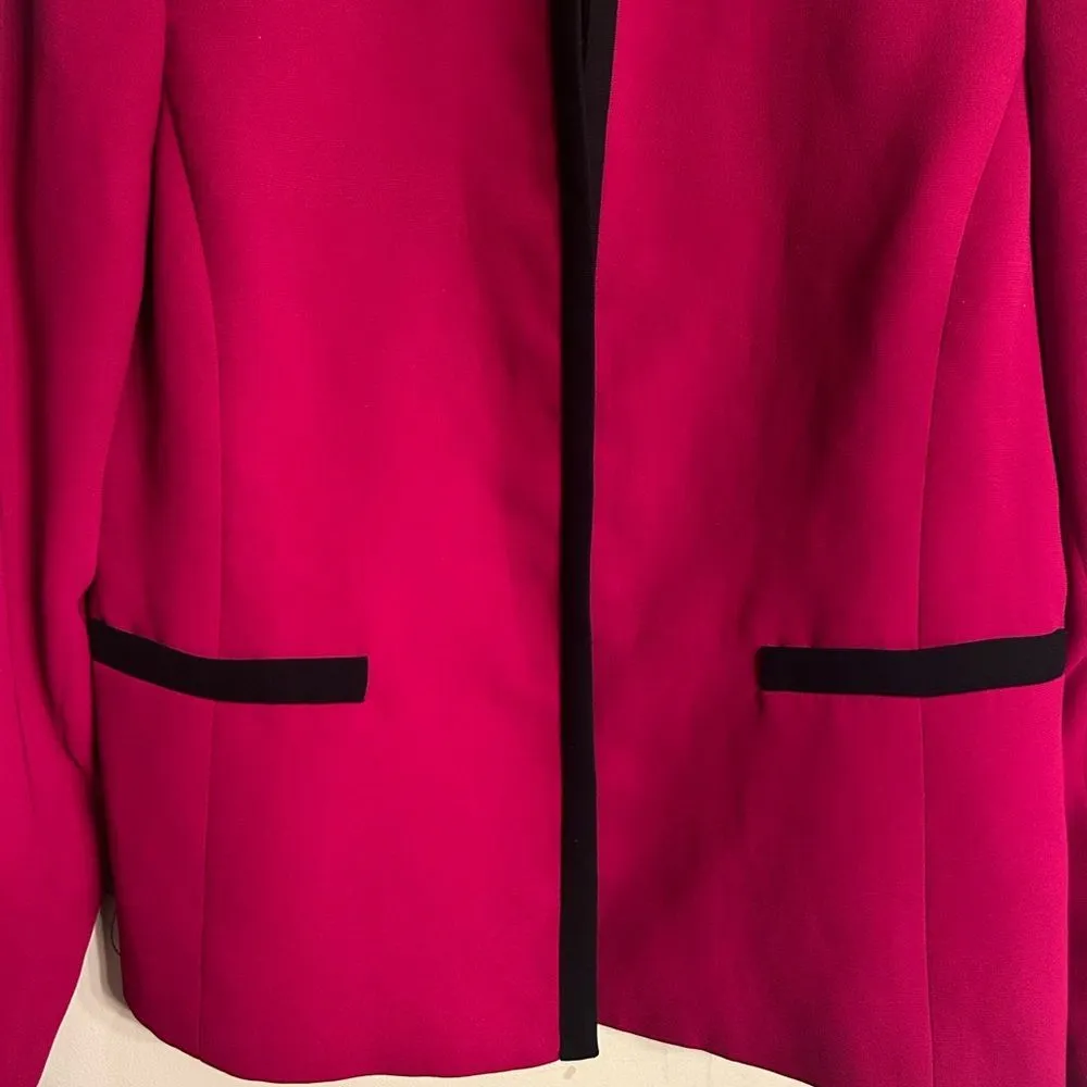 Jones Studio Pink & Black Open Front Blazer(Size 12P) - Image 7