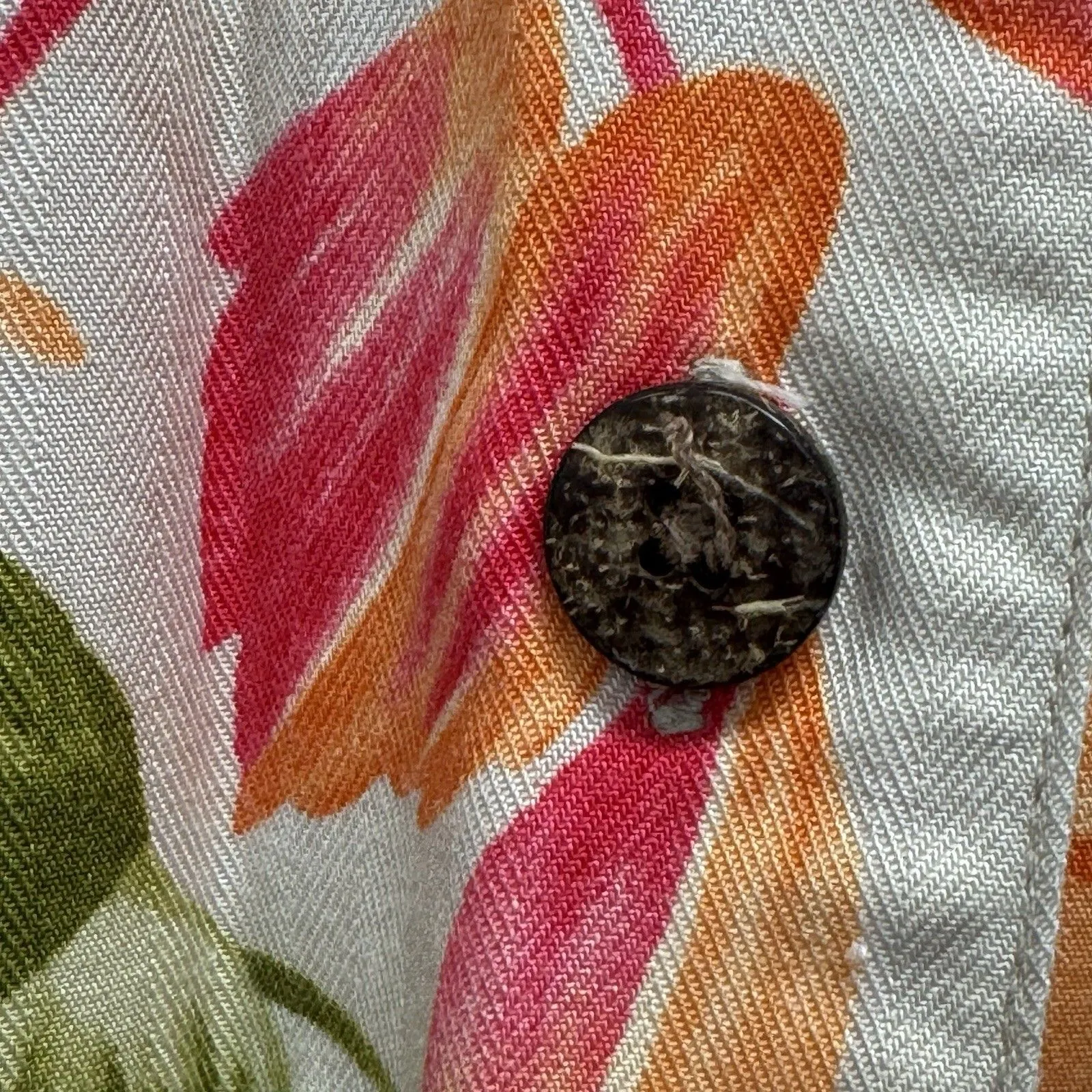 Havana Jack’s Cafe Tropical Hawaiian Floral Button‎ up Top Blue Women 1X Camp - Image 4