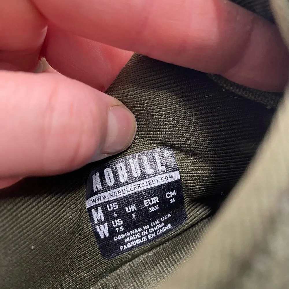 Nobull Olive Green Canvas Crossfit Trainer Work Out Gym Shoes Women's 7.5 - Image 6