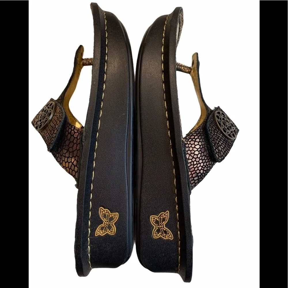 Alegria Carina Wedge Sandal, Bronze - Image 6