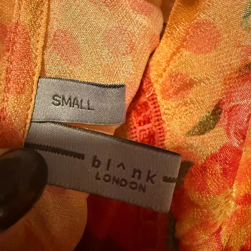 Anthropologie Blink London Orange Boxy Blouse with Bib Collar - Image 9