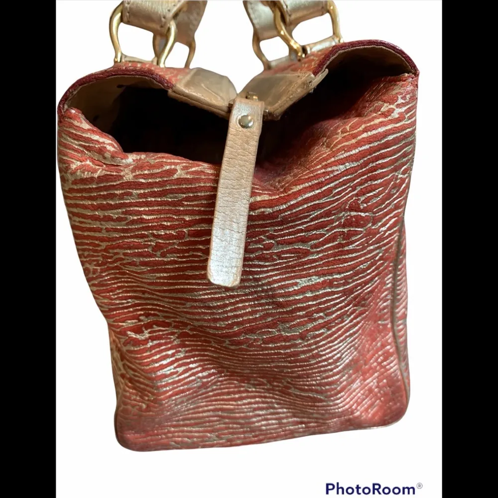 Kate Spade Metallic Striped Doctors Satchel Bag - Image 9