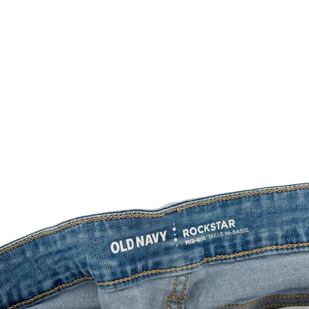 Old Navy Rockstar Mid Rise Skinny Jeans Sz 12 - Image 2
