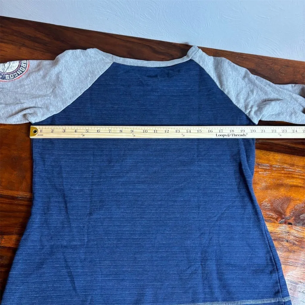 Denver Broncos Women's Long Sleeve Raglan Shirt Size M Multicolor NFL Size M - Image 7