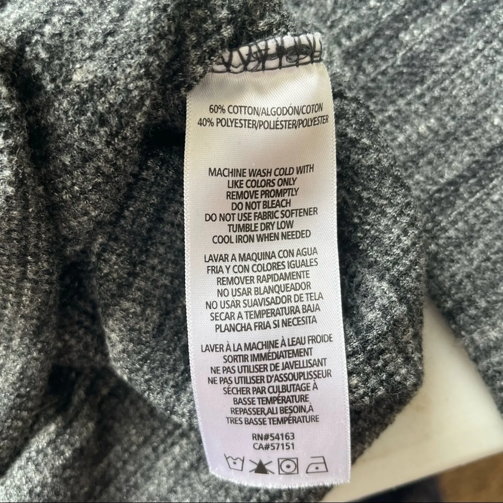 Calvin Klein Performance Hooded Gray Sweatshirt Size XS - Image 3