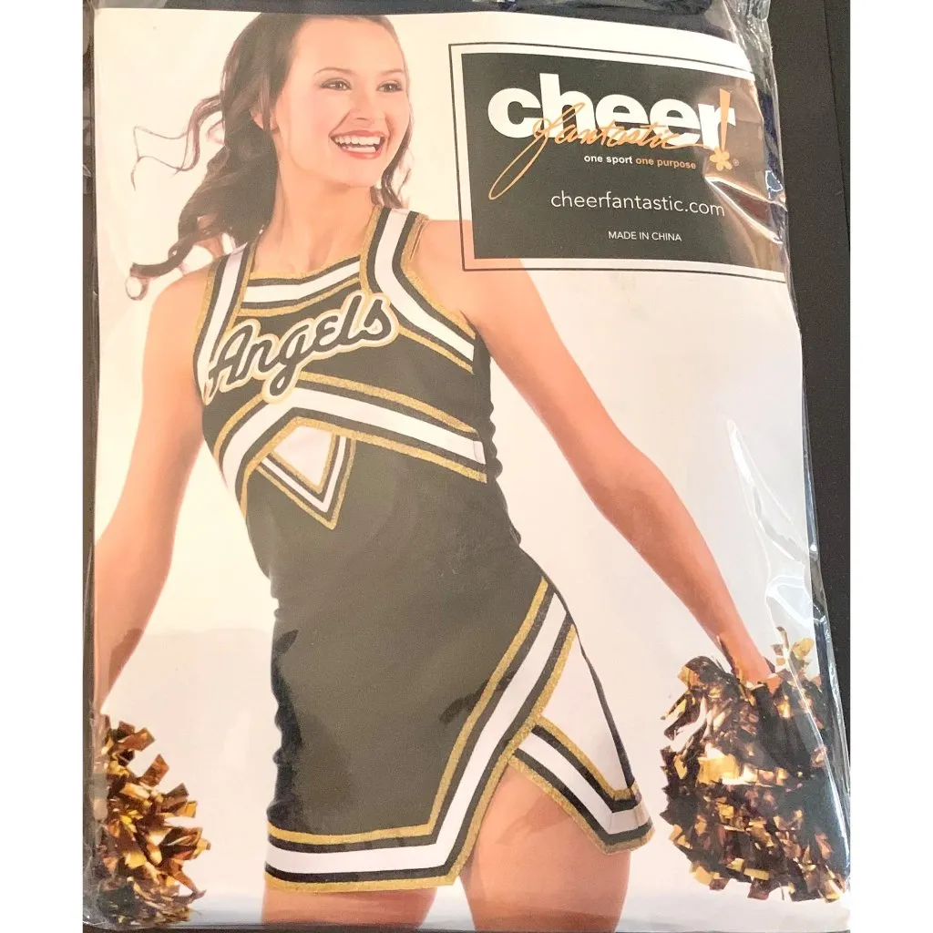 Cheer Fantastic Long Sleeve Bodysuit Leotard Mockneck Zip Back M Navy Blue Size M - Image 2