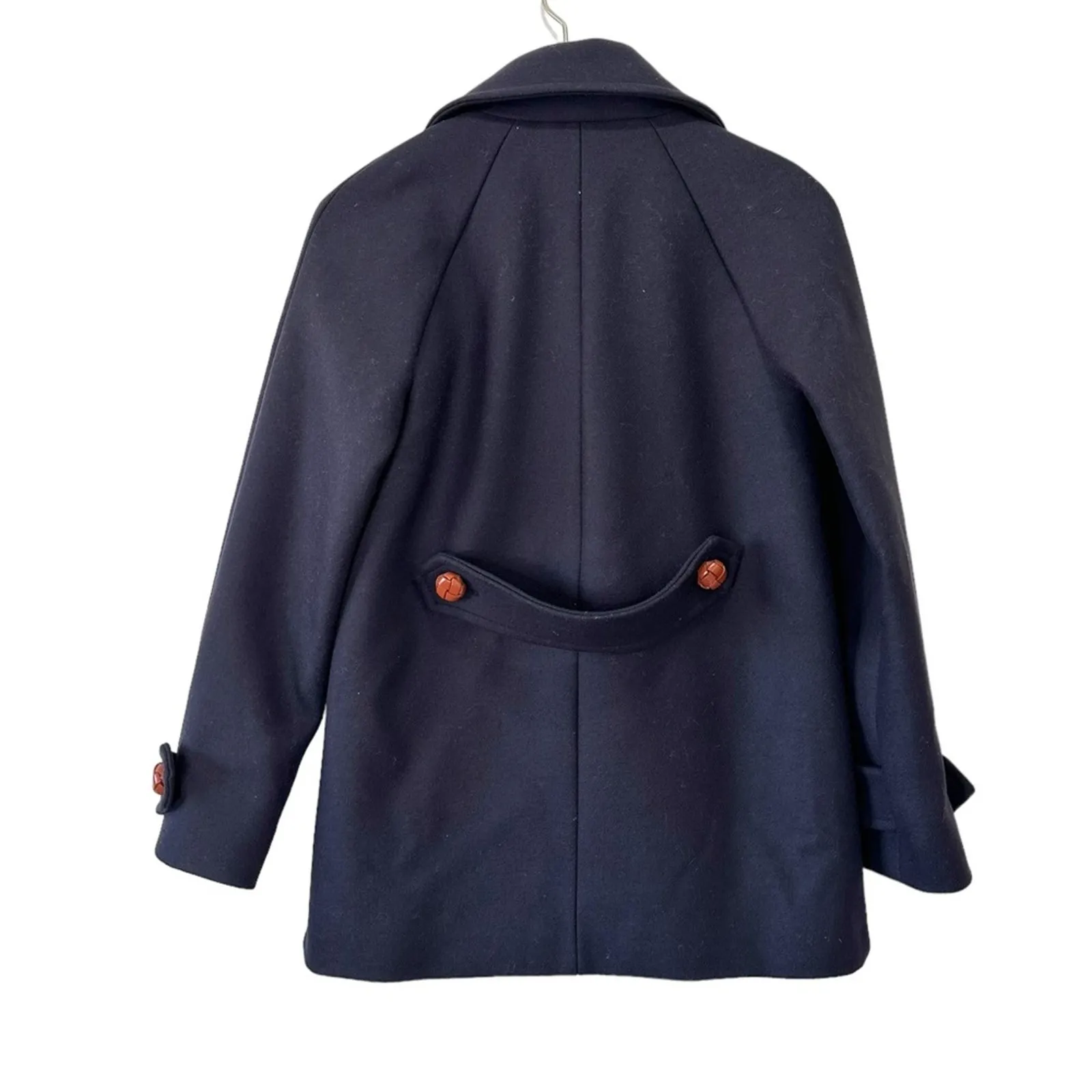 & Other Stories Paris Atelier Wool Peacoat Women’s Size 6 Navy - Image 9