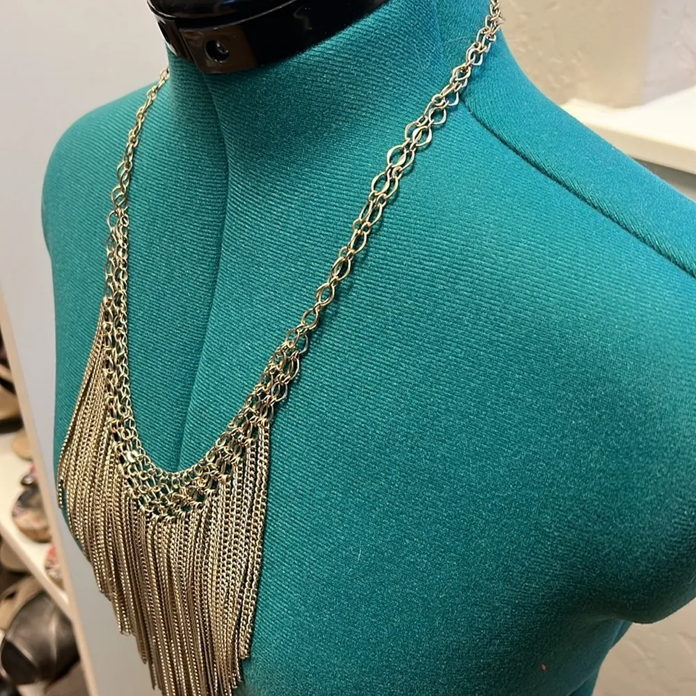 Banana Republic Silver Adjustable Necklace - Image 3