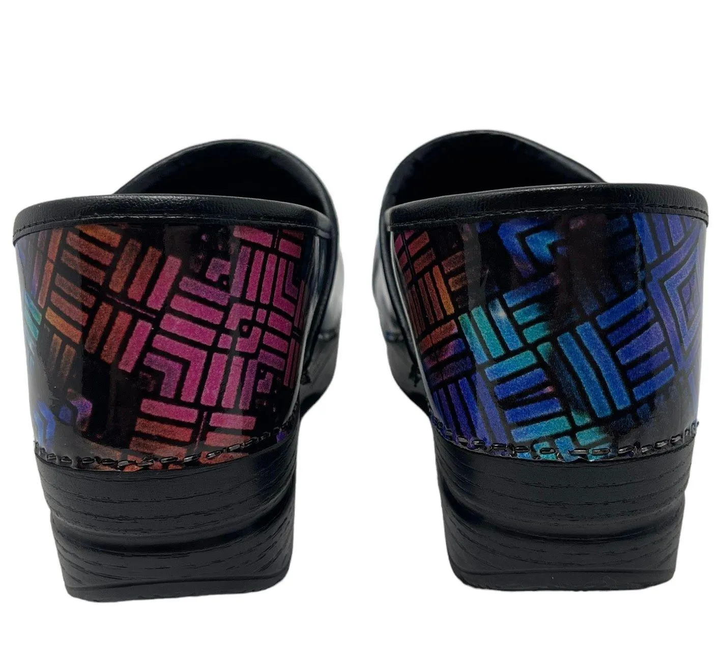 Dansko Womens Professional Color Weave Patent Leather Clog Shoes Sz 41 (10.5-11) - Image 7