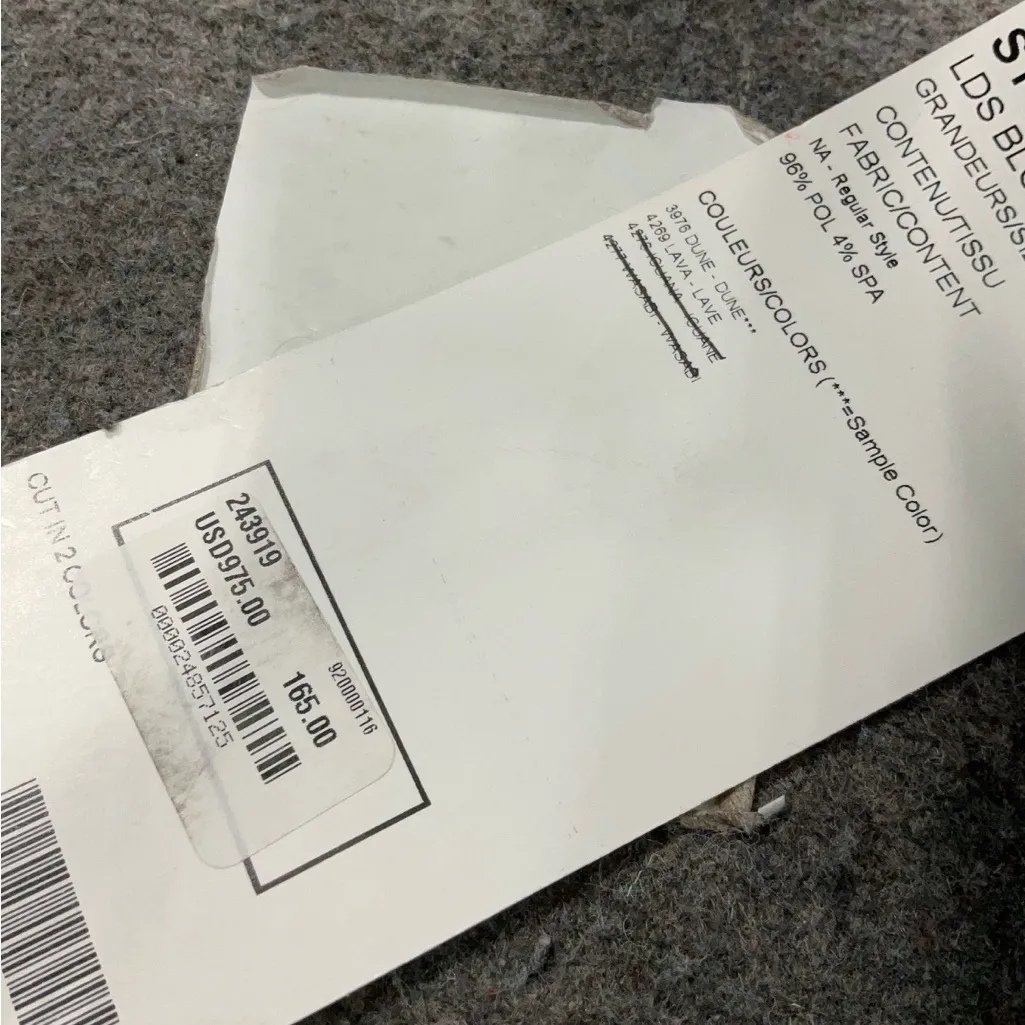 Joseph Ribkoff NWT Women's Taupe Career Satin Button Down Blouse MED - Image 7