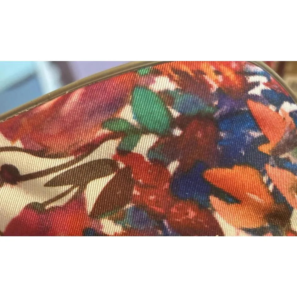 Christian Siriano For Payless Satin Peep Toe Heels 4 in Pumps Size 9.5 Floral - Image 9