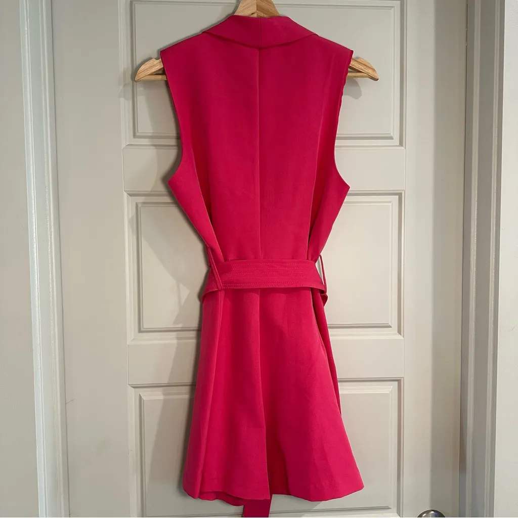 Zara Pink Blazer Jumpsuit‎ Dress Size Small - Image 3