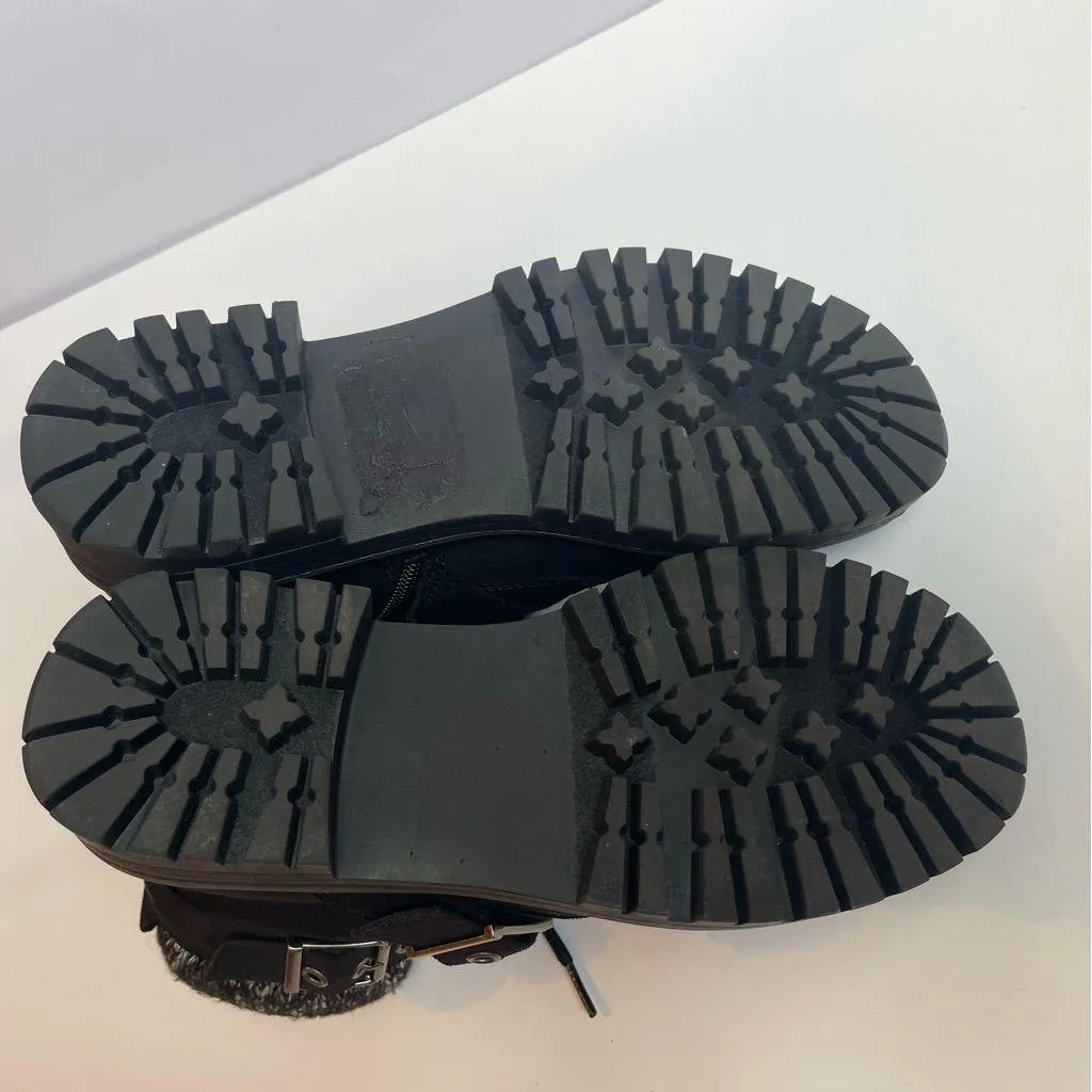 Cliffs by WHITE MOUNTAIN Black Combat Moto Boots with Buckle Details Size undefined - Image 8