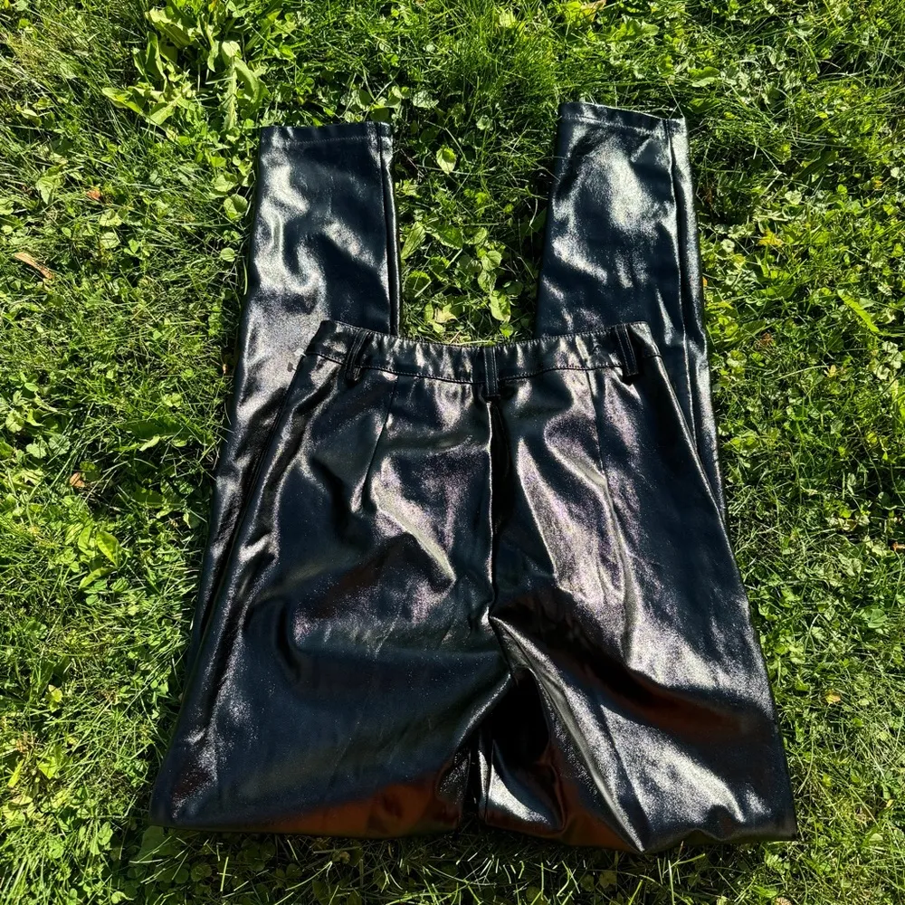 I.AM.GIA Nikole Patent Faux Leather Slim Pants Black Women's XXS - Image 6