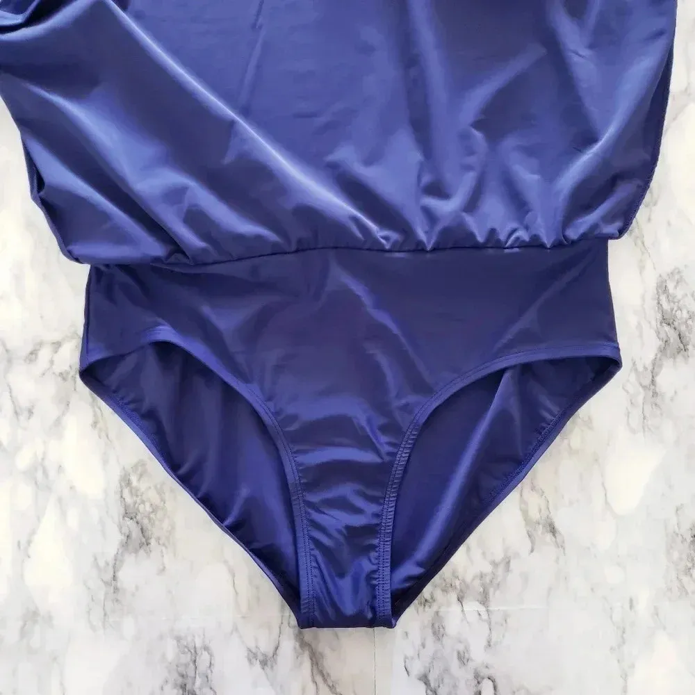 Island Escape Skirtini Skirt Swimwear Navy Blue Built - Image 3