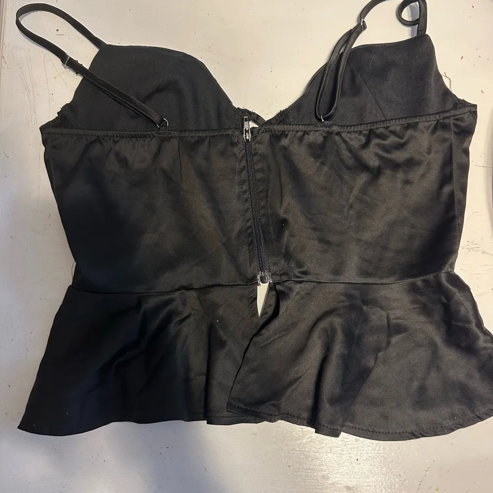 Windsor Black Lace-Up Bustier Top - Image 4