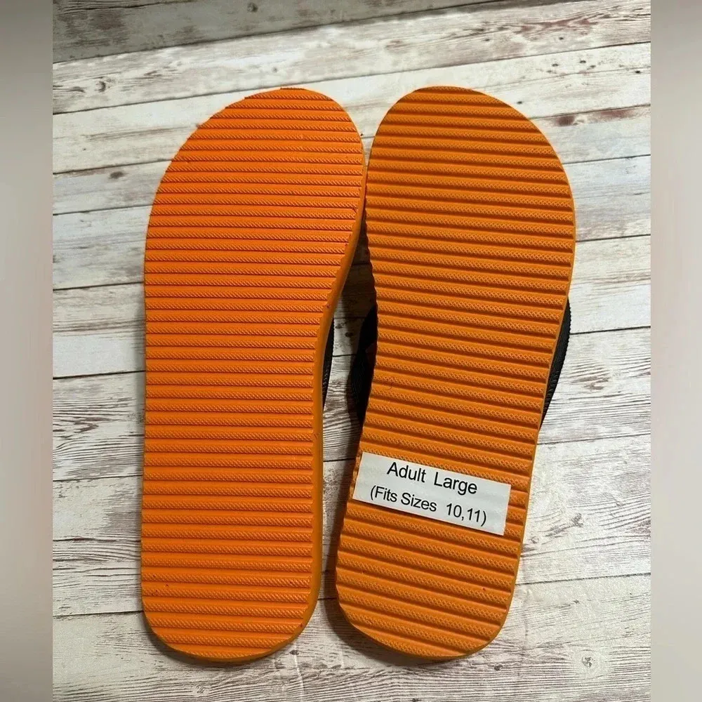 Hot Flops Oklahoma State Football Flip Flops Women’s Size Large 10 - Image 5