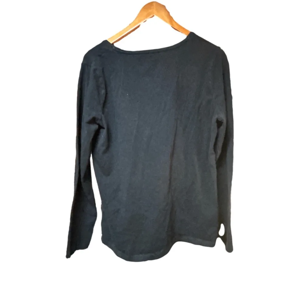 Women's Wonderly Black Button-Down Top Size XL - Image 3