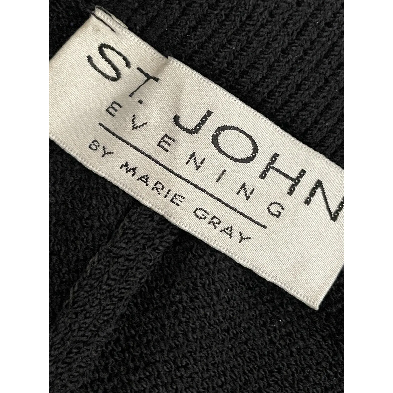 St. John Evening Santana Knit Pleated Pants Size 10 Black‎ Pullon Wool Blend - Image 6