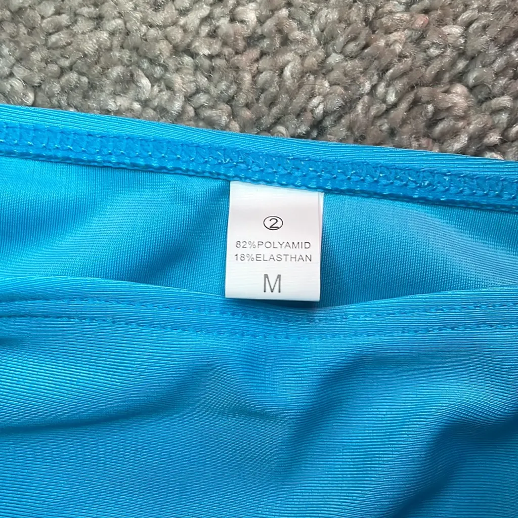 2/$30 New high waisted aqua swim bottoms max coverage M - Image 3