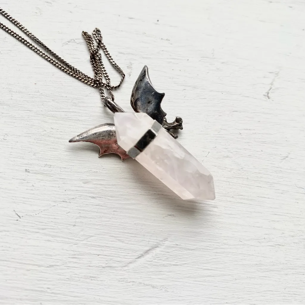 Dragon Quartz Crystal Pendant necklace - Image 3