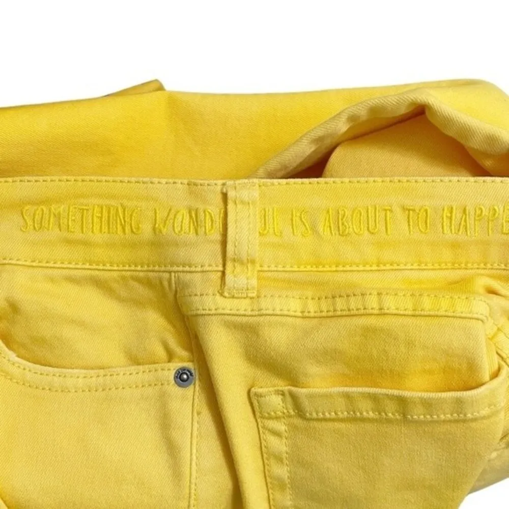 Peace Love World Jeans Happy Yellow Extra Wide Leg Bell Bottoms Size 25 | 00 - Image 14