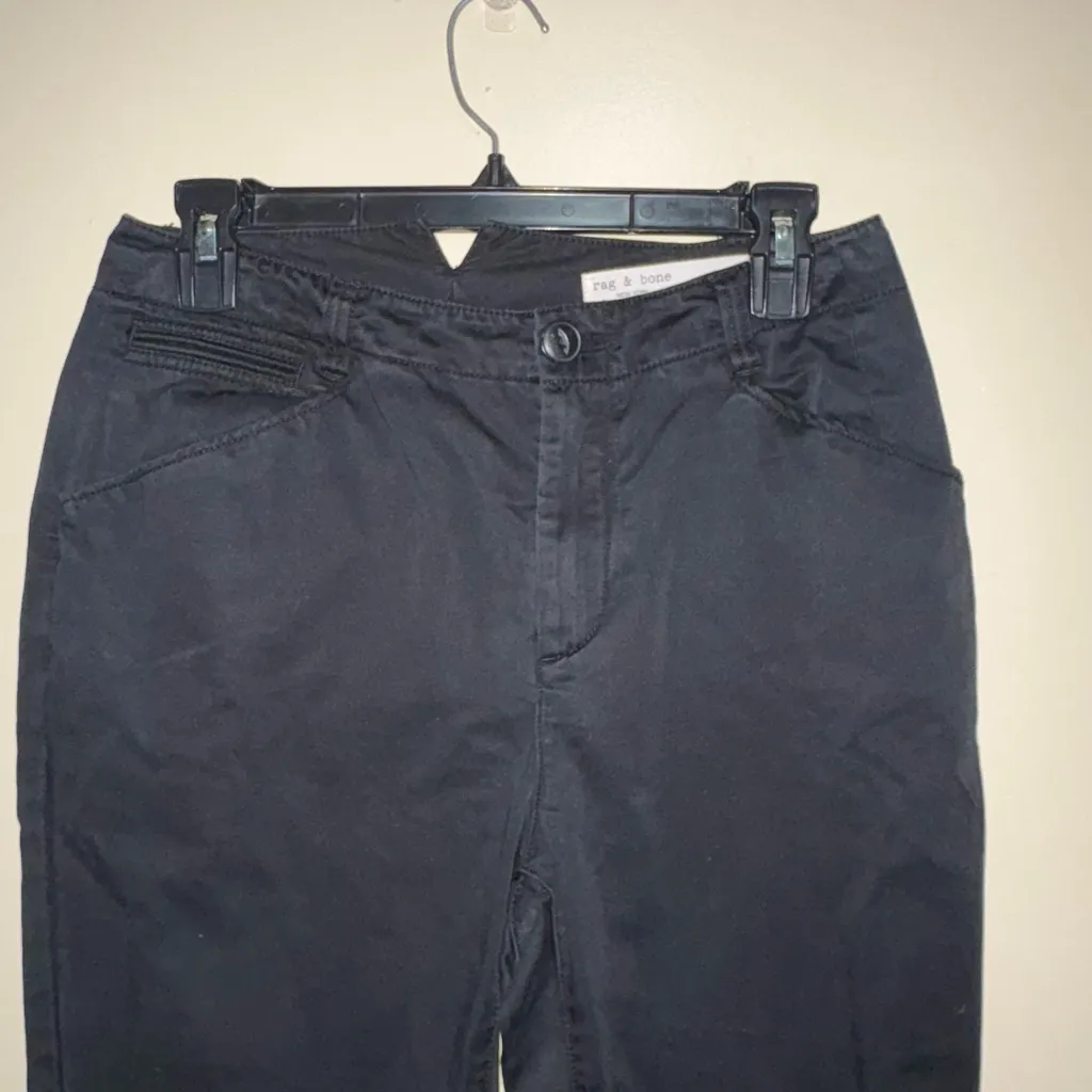 Rag & Bone Black Straight Leg Pants - Image 4