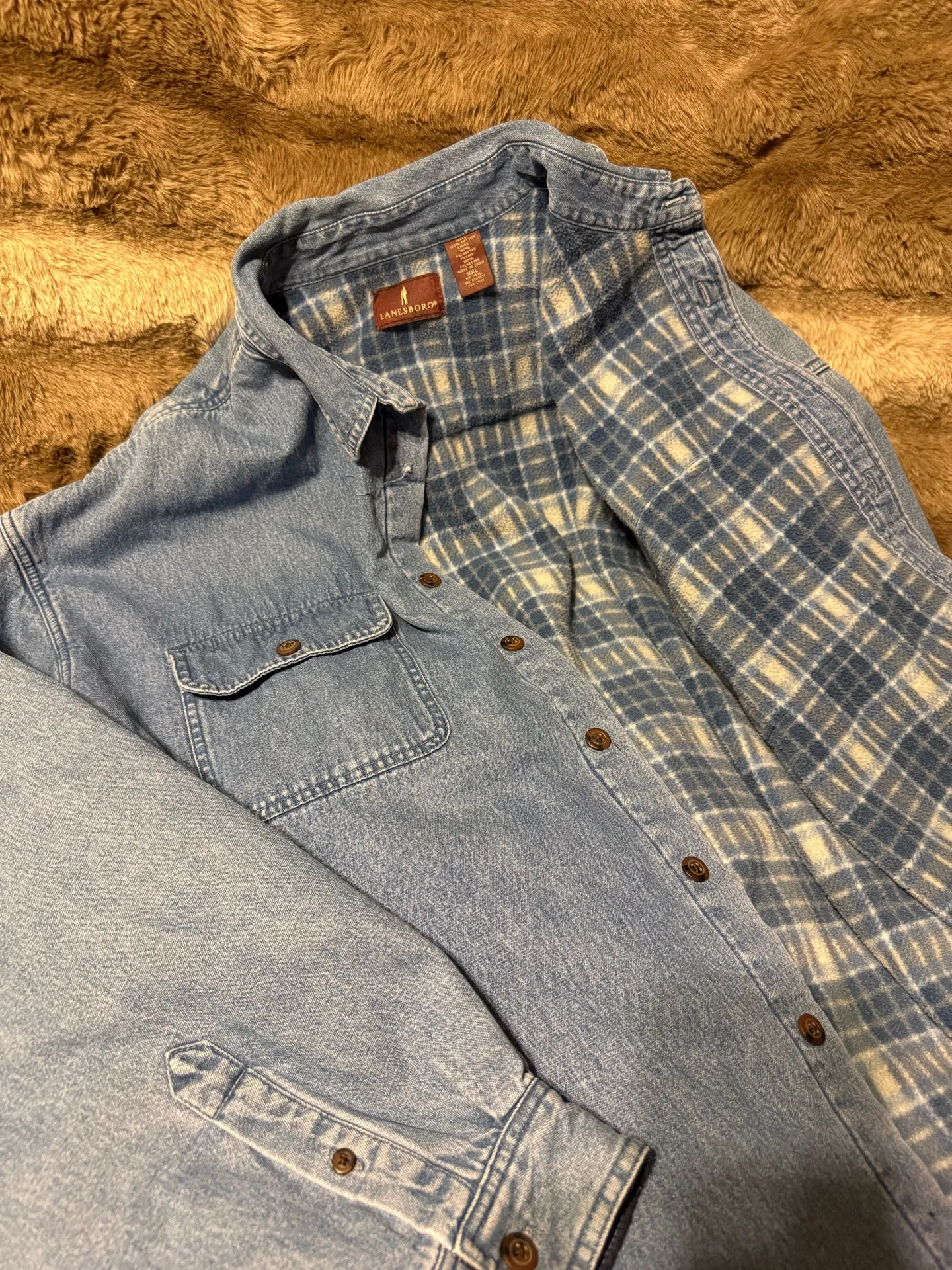 Oversized Vintage Denim Lanesboro Jacket Blue Size XXL - Image 5