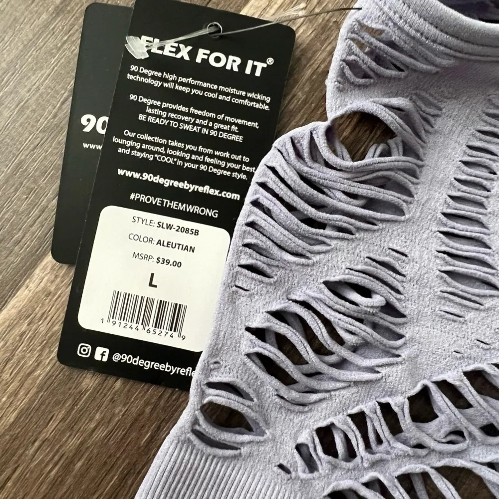 90 Degree by Reflex Textures aleutian Seamless Crop Top - Image 5