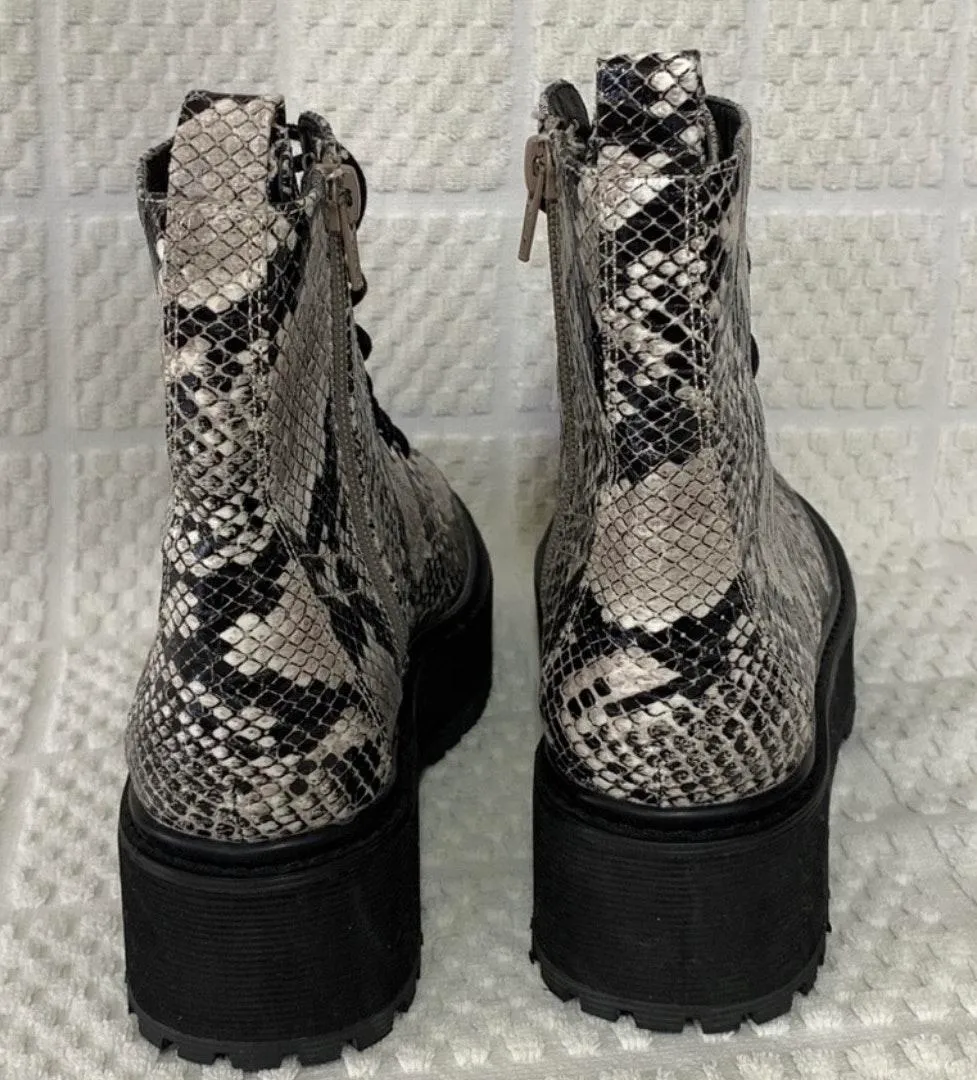 Oslo snake lace up boots - Image 6