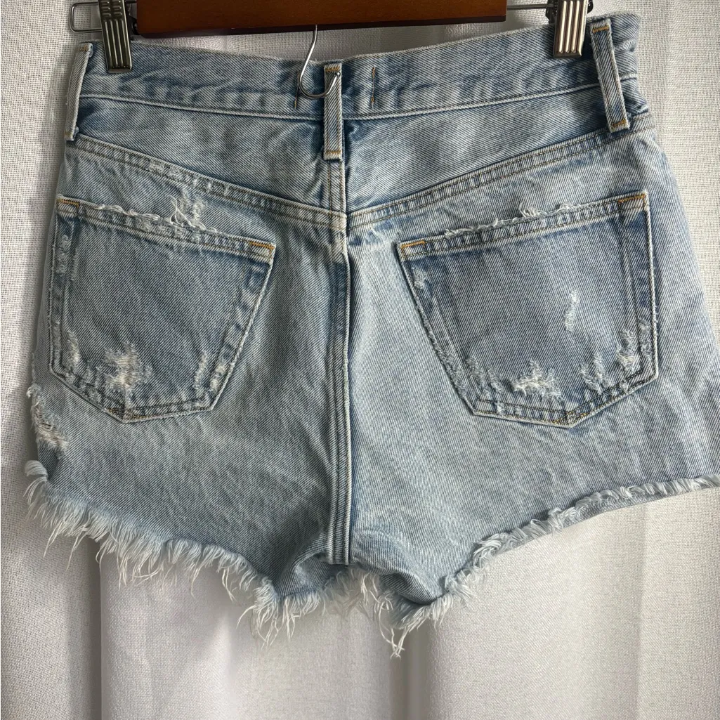 Agolde‎ Parker Blue Jean Cutoff Denim Button Fly Shorts Size 24 EUC! 0452 - Image 5
