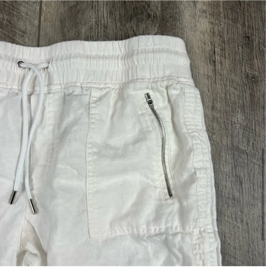 Athleta‎ White Cabo Linen Jogger Pants - Image 8