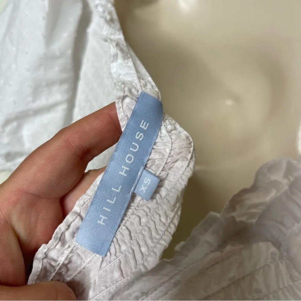 HILL HOUSE The Athena Nap Dress in white sz XS - Image 5