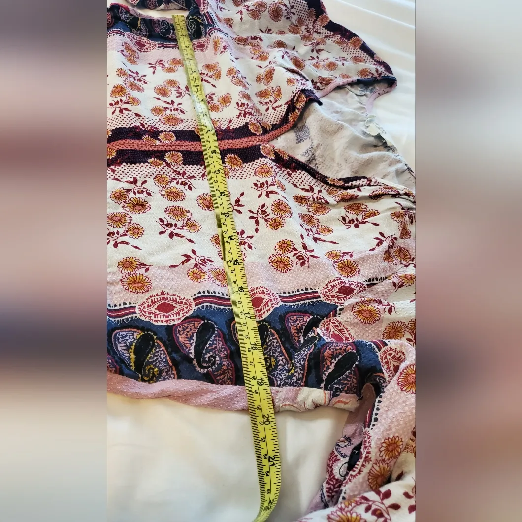 Nurture by Lamaze Multicolor Floral Long Sleeve Dress Boho Size:L - Image 6