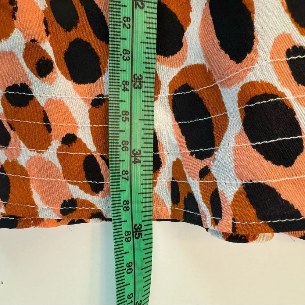 Marie Oliver Carson Dress Shift Washable Silk Leopard Animal Print Small - Image 11