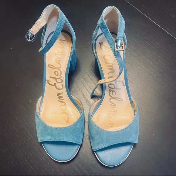 NWOT Sam Edelman Suede Sandals - Women 6.5 - Teal - Image 2