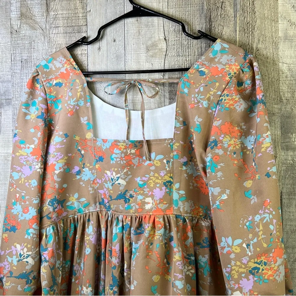 Handmade Homemade Peplum Swing Baby Doll Top with 3/4 Sleeves & Square N… Size undefined - Image 8