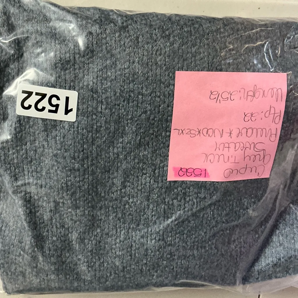 Cupio Heather Gray Cowl Neck Sweater - Image 6