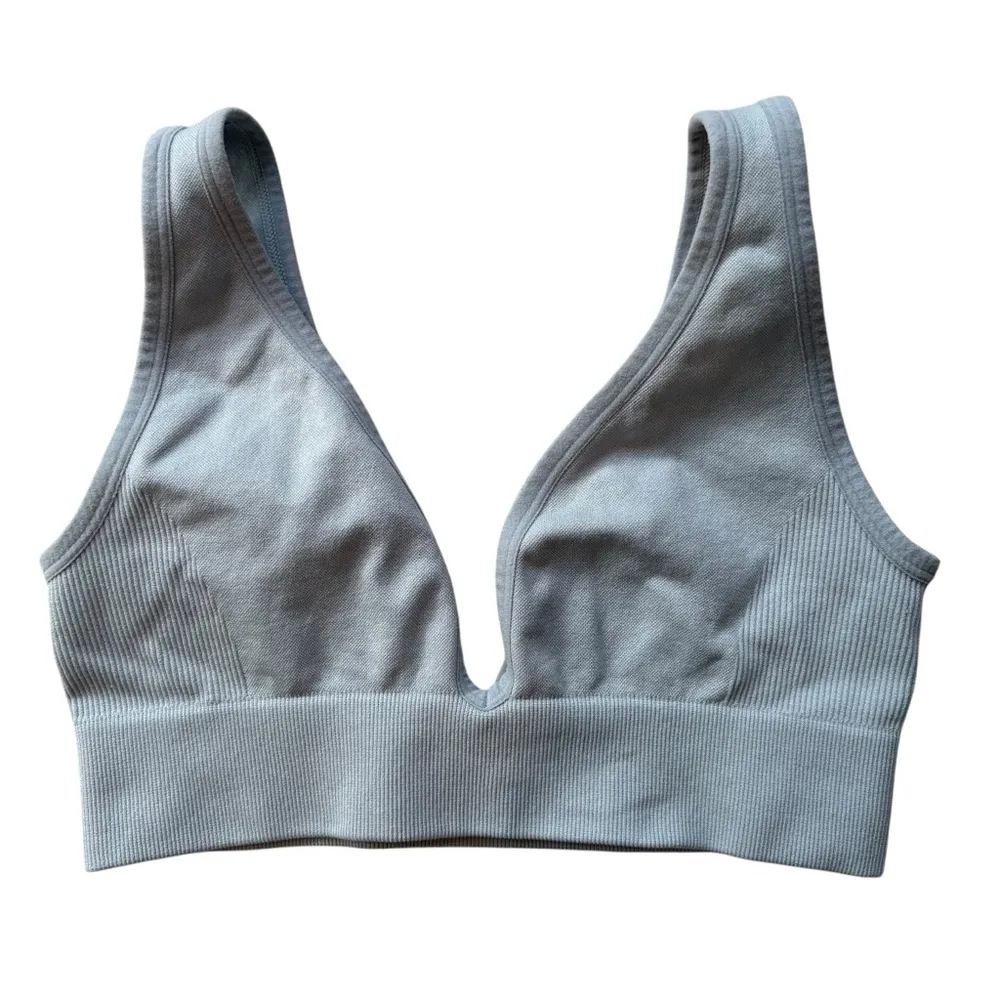 WeWoreWhat Baby Blue Seamless Leggings & Bra Set, Sz S - Image 11