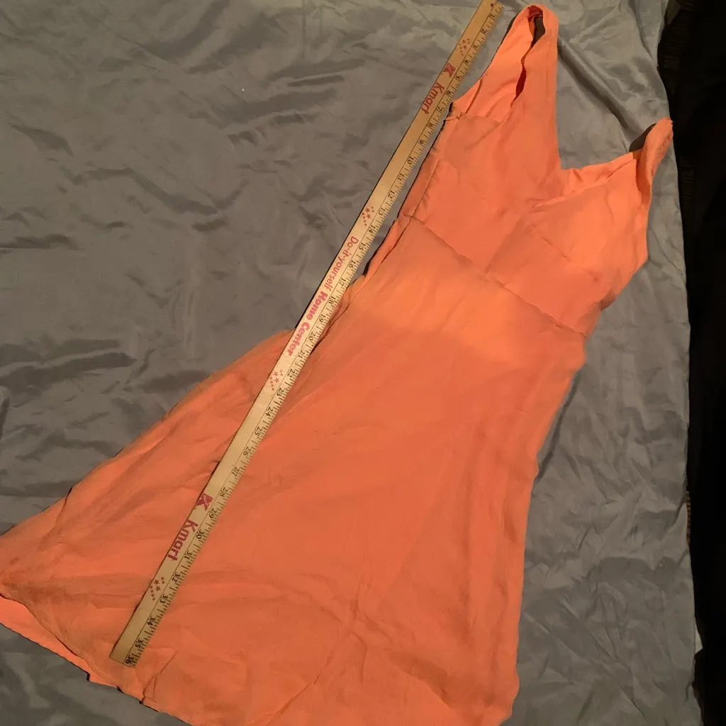 J.Crew Chiffon Dress Soft Lightweight Peach/Apricot Size 4 - Image 11