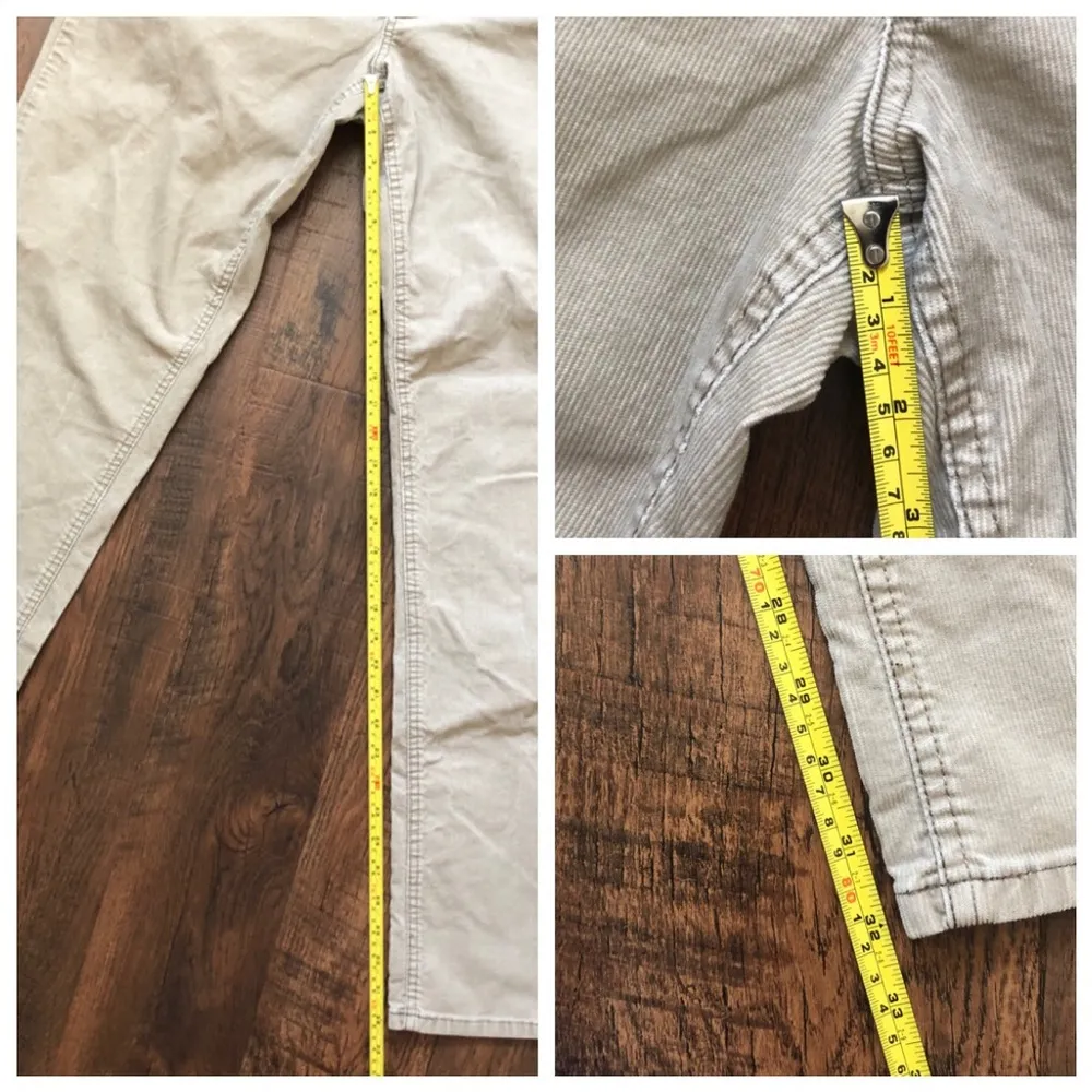 LL BEAN tan corduroy jeans, size 12 - Image 10